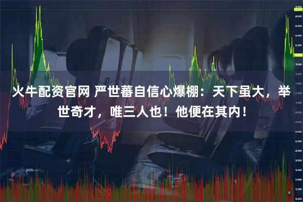 火牛配资官网 严世蕃自信心爆棚:天下虽大,举世奇才,唯三人也!他便在其内!