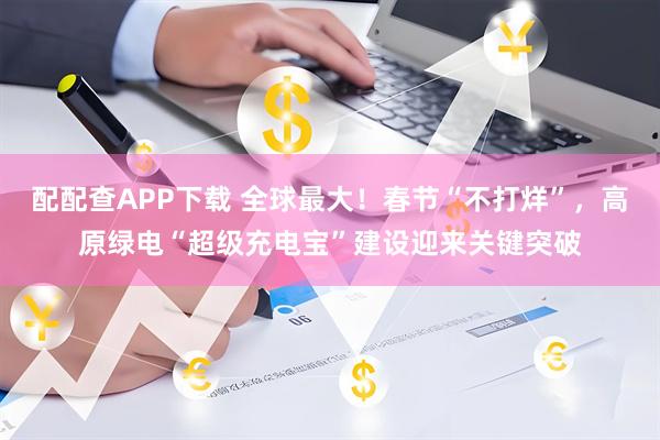 配配查APP下载 全球最大！春节“不打烊”，高原绿电“超级充电宝”建设迎来关键突破